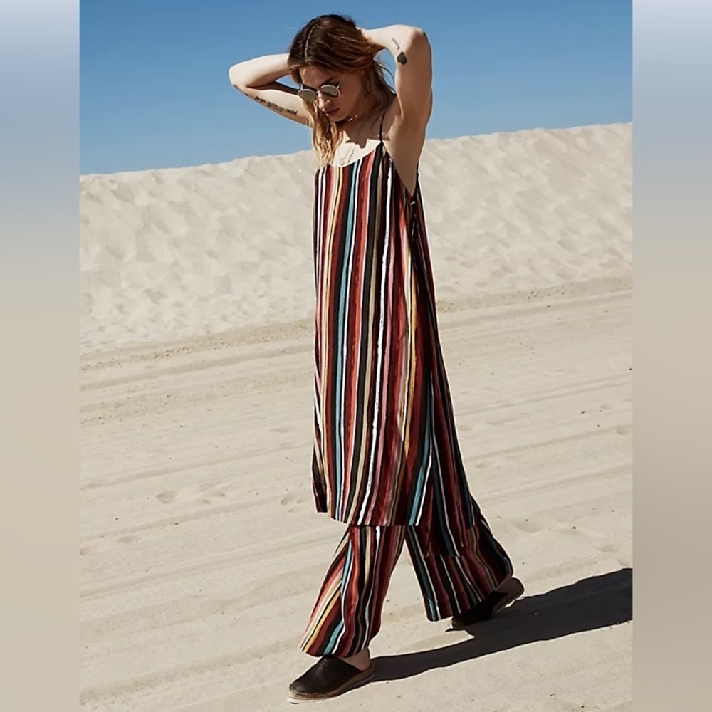 Free People Ruby Multi Striped Two-Piece Set Size S